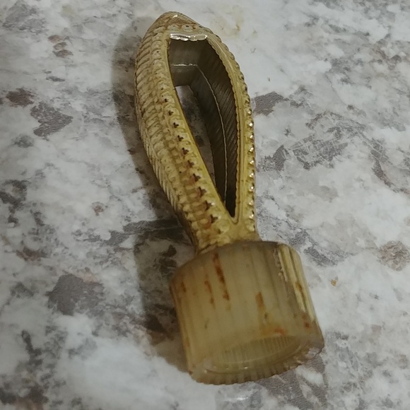 Vintage AVON Milk Glass Hobnail Bell Cologne Perfume Bottle - Picture 4 of 6